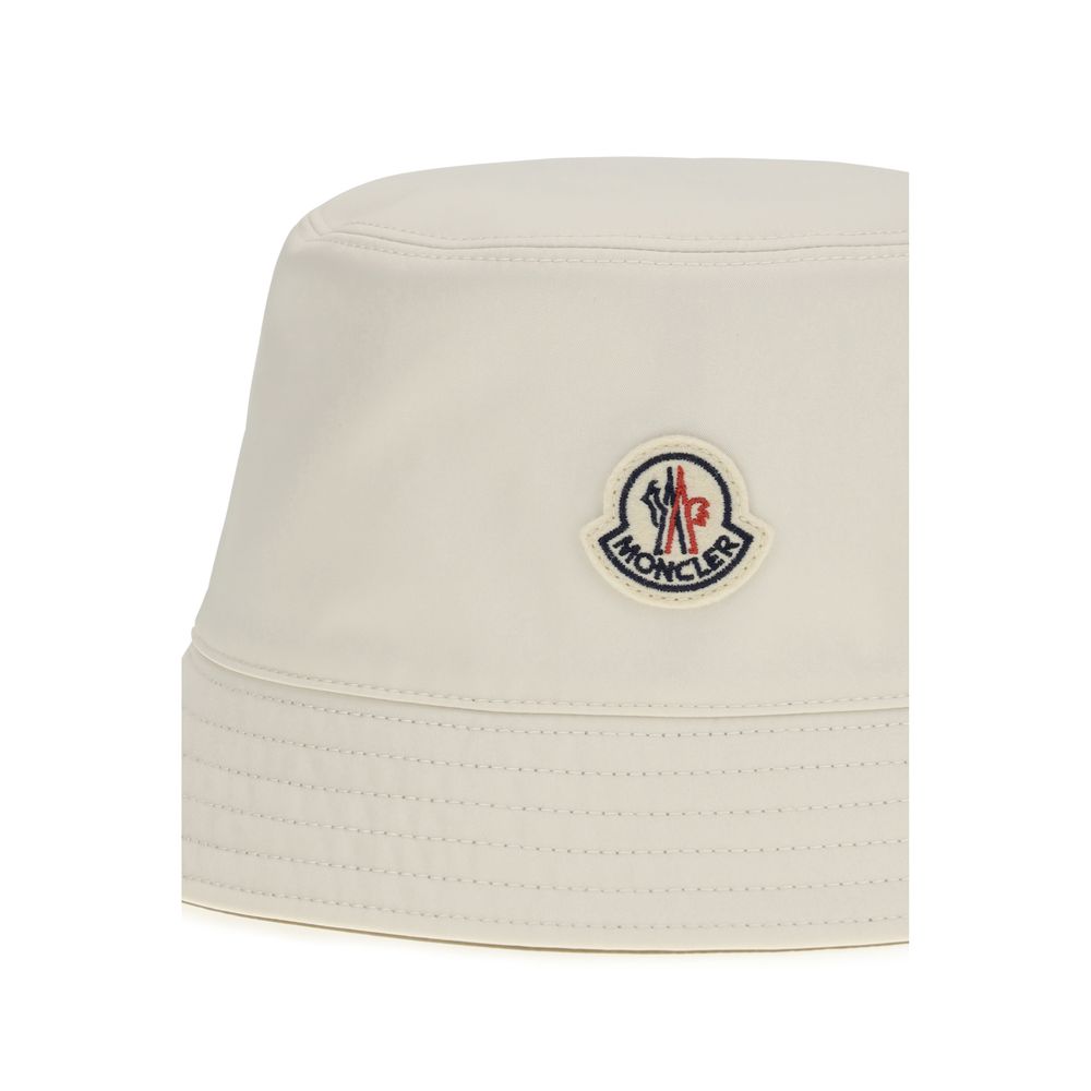 White Polyester Bucket Hat - ventzia
