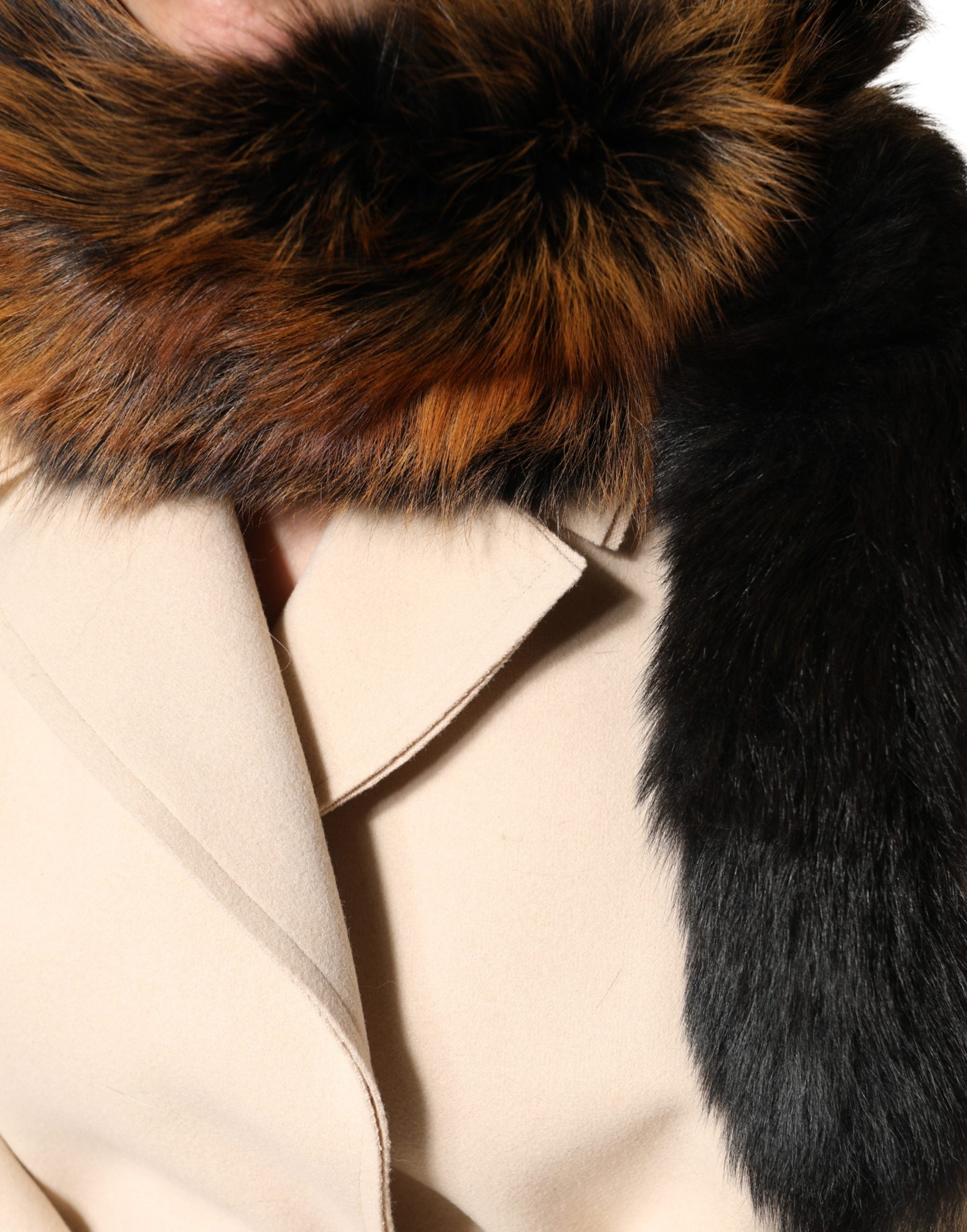 Brown Red Fox Fur Neck Warmer Winter Scarf - ventzia