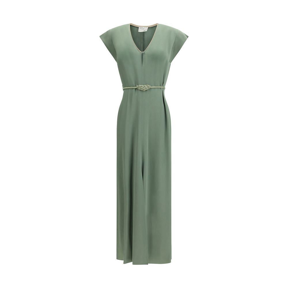 Bicolor Viscose Casual Dress - ventzia