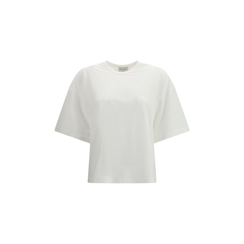 White Cotton T-Shirt - ventzia
