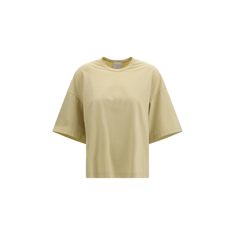 Beige Cotton T-Shirt - ventzia