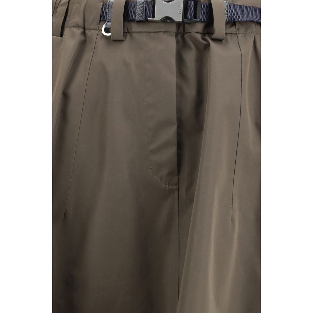 Bicolor Recycled Polyester Midi Skirt - ventzia