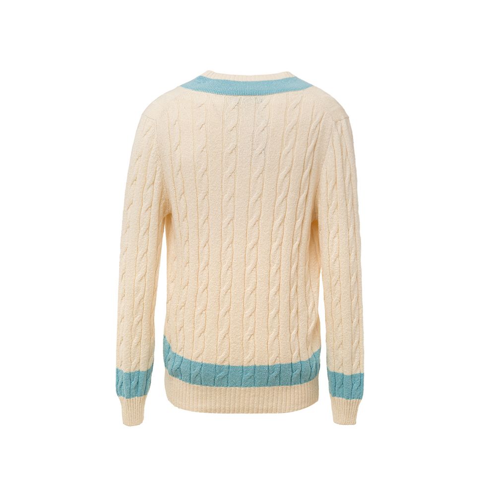White Cotton Sweatshirt - ventzia