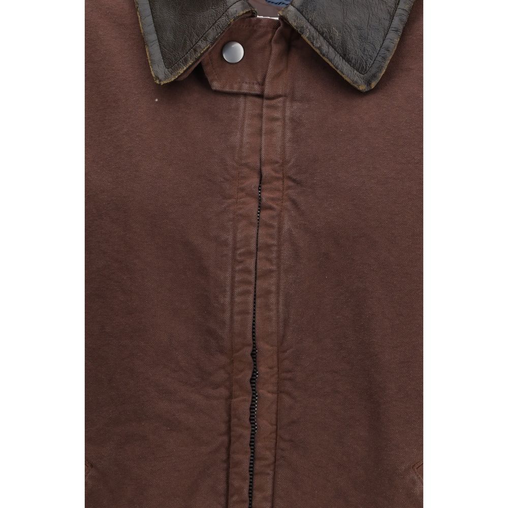 Brown Cotton Coat - ventzia