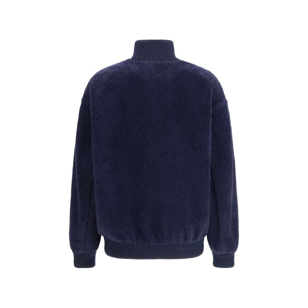 Blue Polyamide Full-Length Jacket - ventzia