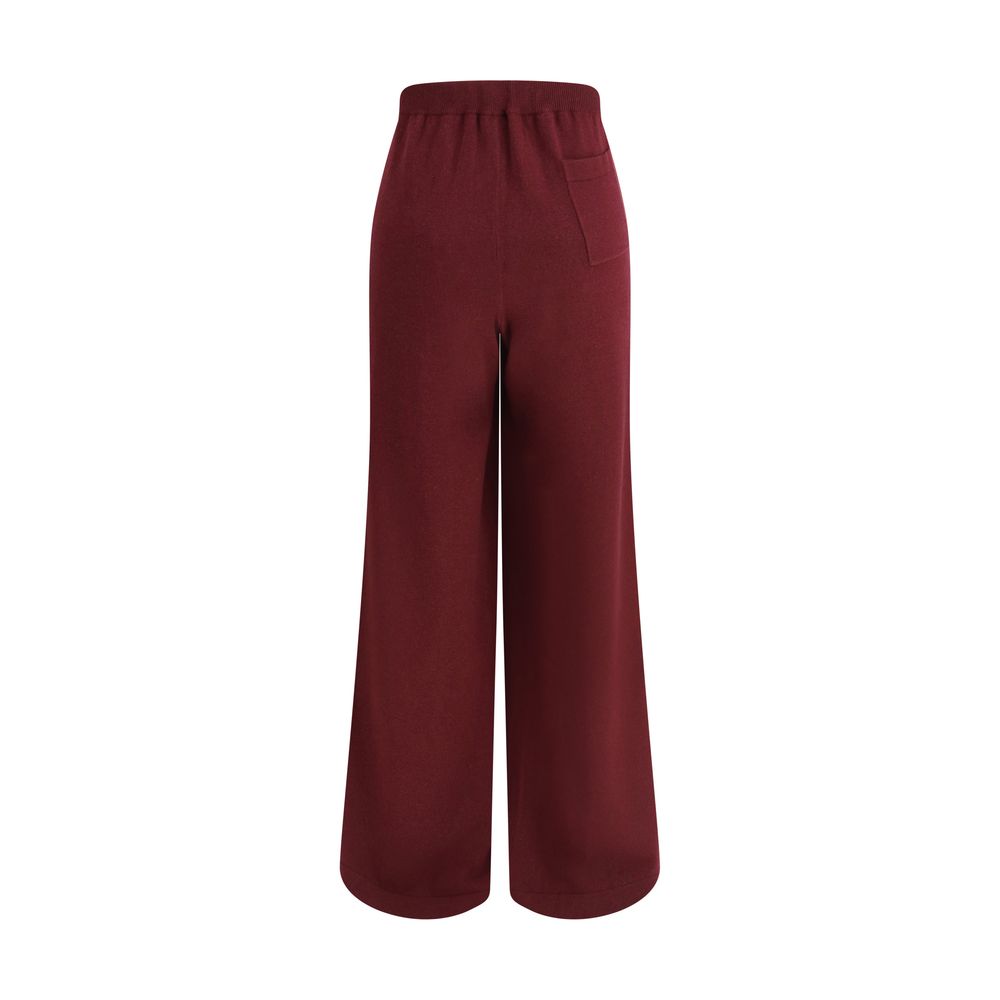 Bordeaux Wool Casual Pants - ventzia