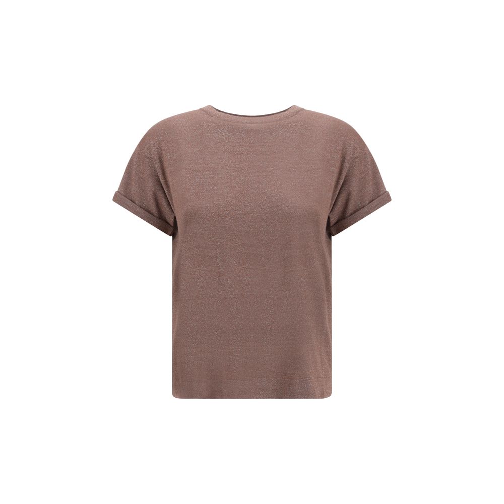 Brown Nylon T-Shirt - ventzia