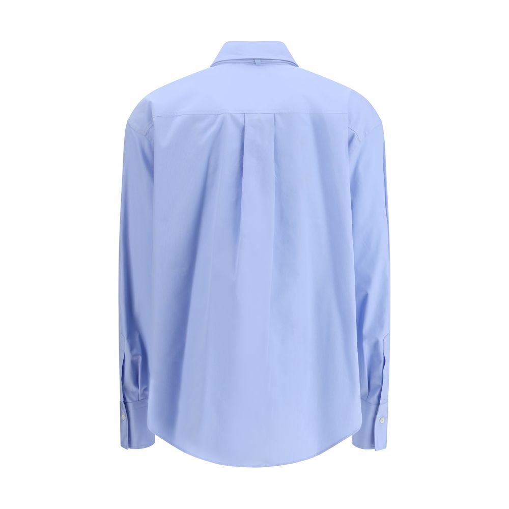 Blue Cotton Dress Shirt - ventzia