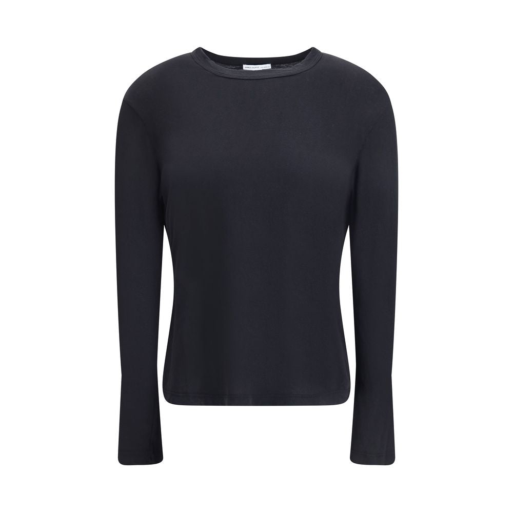 Black Cotton Sweatshirt - ventzia