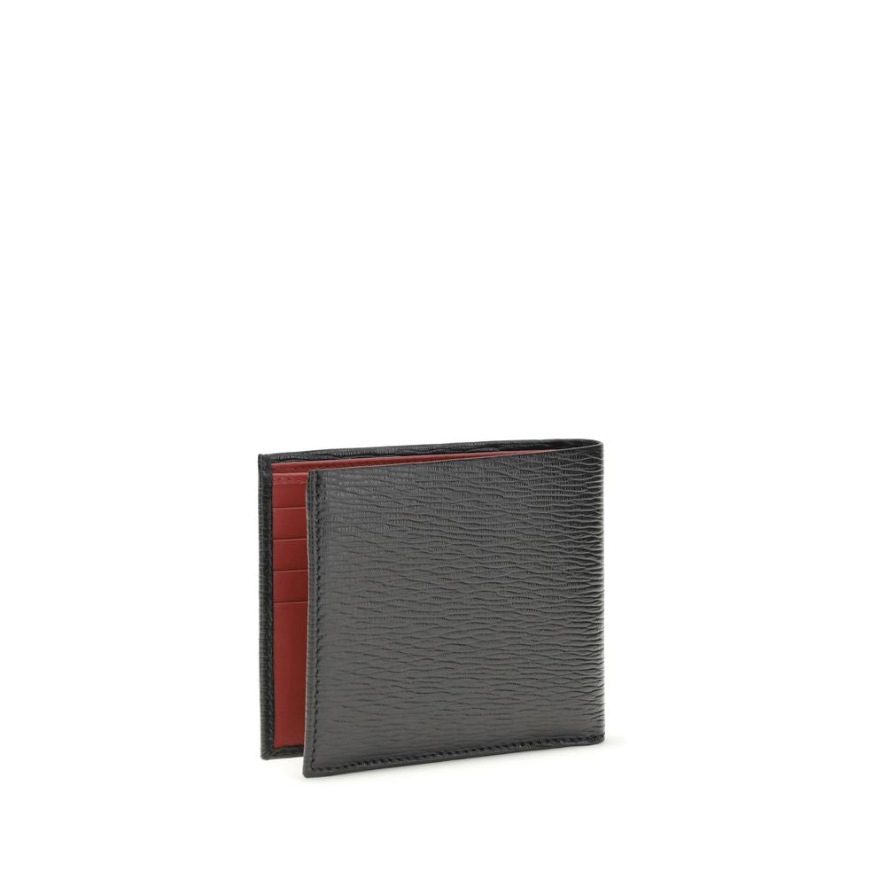 Black Calf Leather Bos Taurus Wallet - ventzia