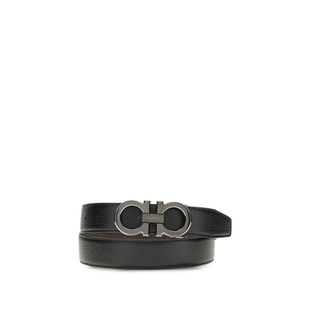 Black Calf Leather Bos Taurus Regular Belt - ventzia