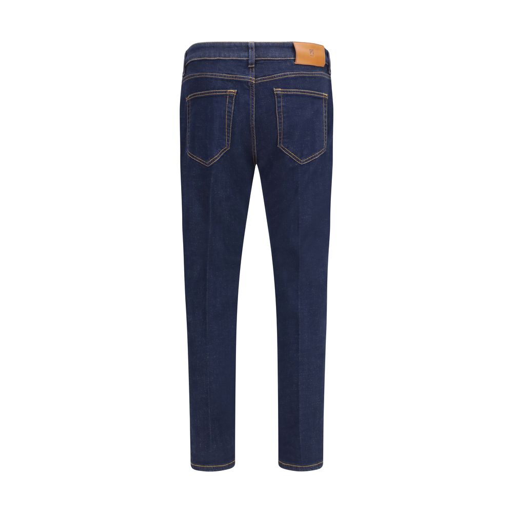 Blue Cotton Jeans Denim - ventzia
