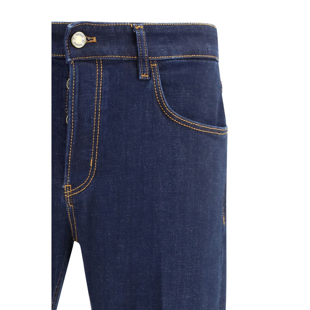 Blue Cotton Jeans Denim - ventzia