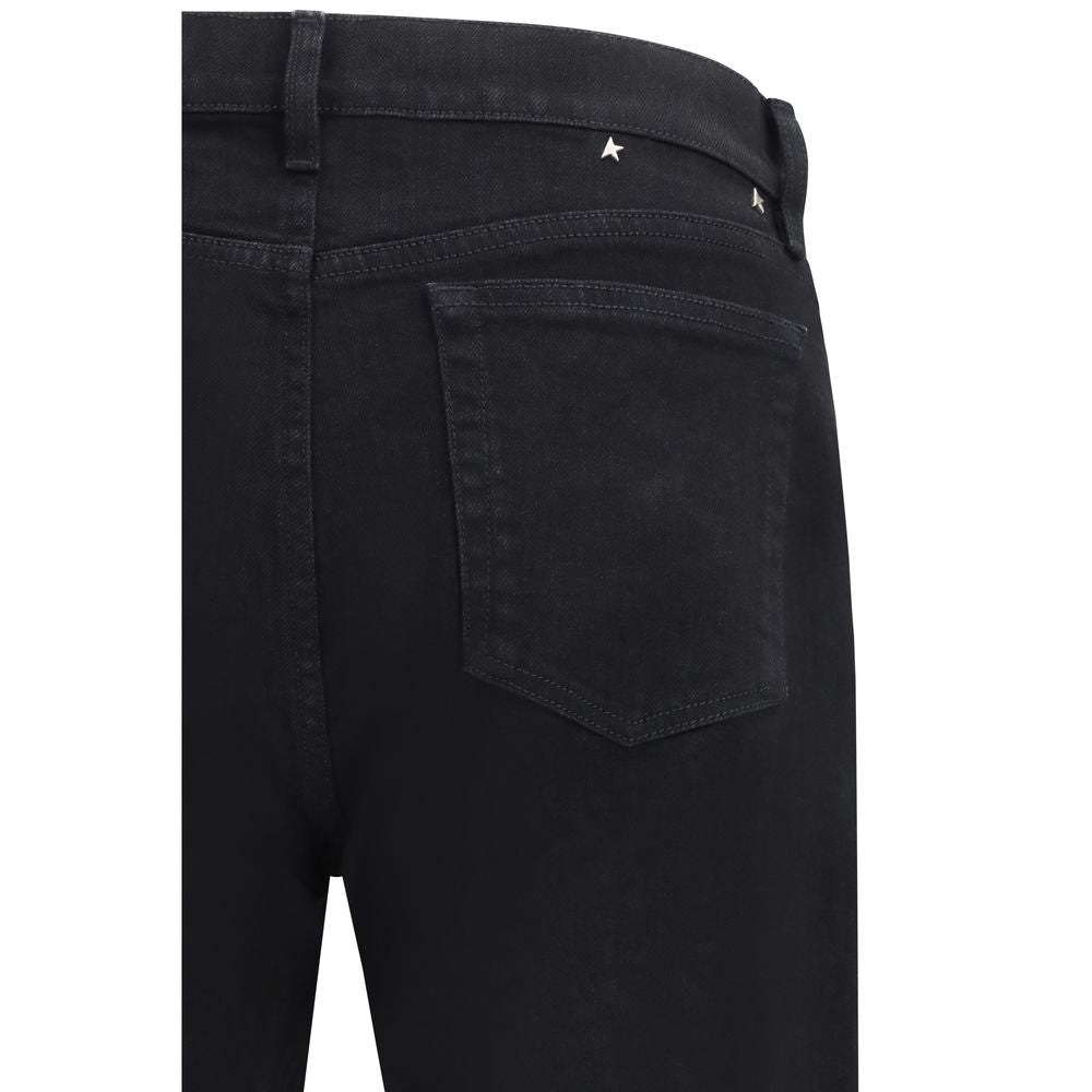 Black Cotton Slim Fit Jeans - ventzia