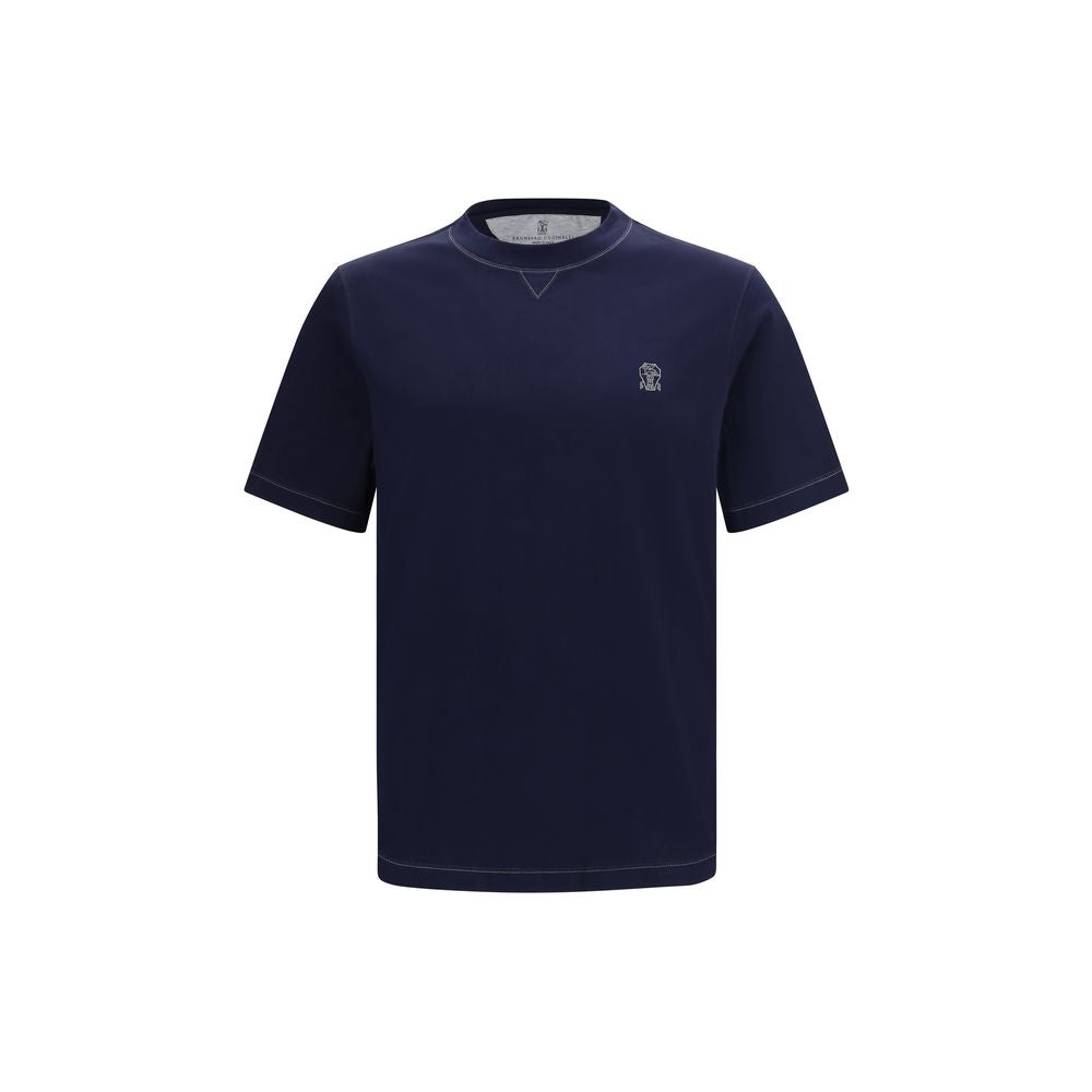Blue Cotton T-Shirt - ventzia