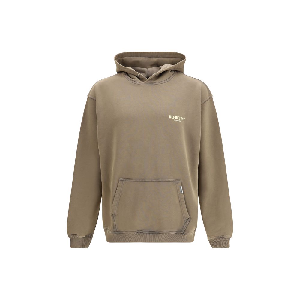 Brown Cotton Sweatshirt - ventzia