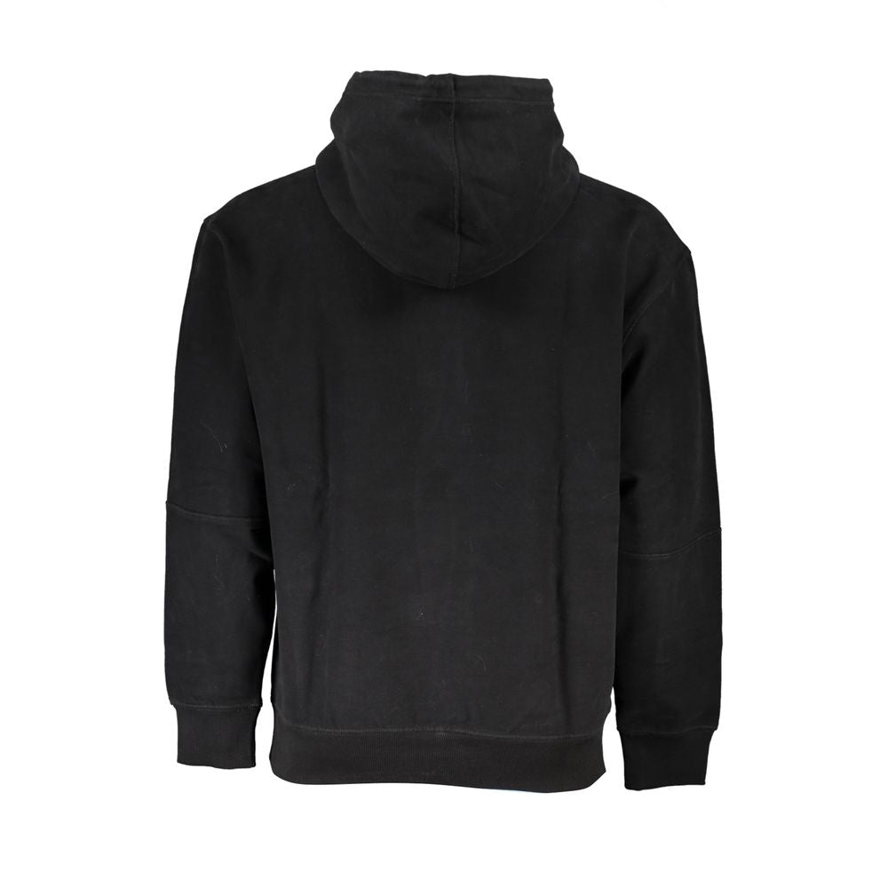 Black Cotton Mens Sweatshirt - ventzia