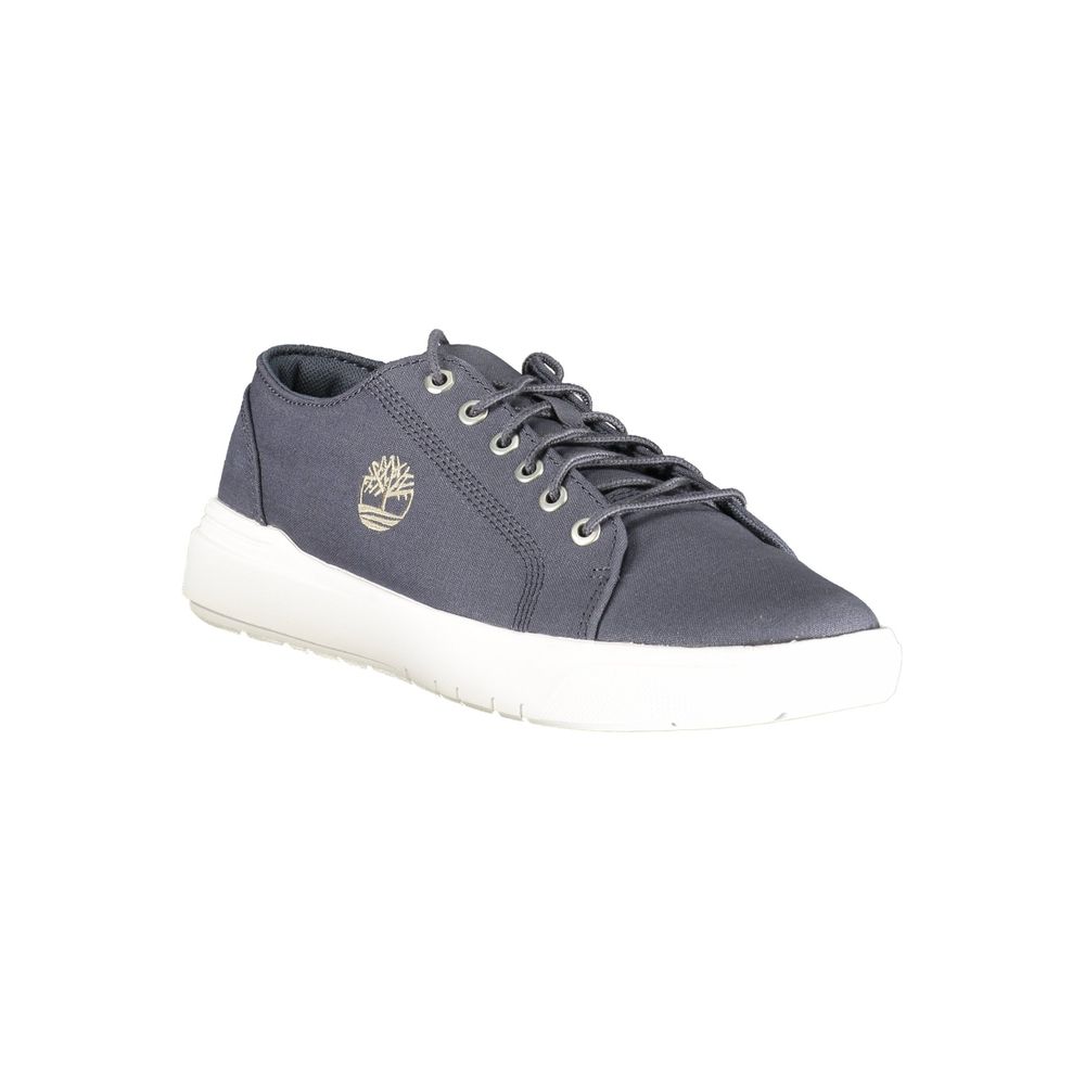 Blue Polyester Men Sneaker - ventzia