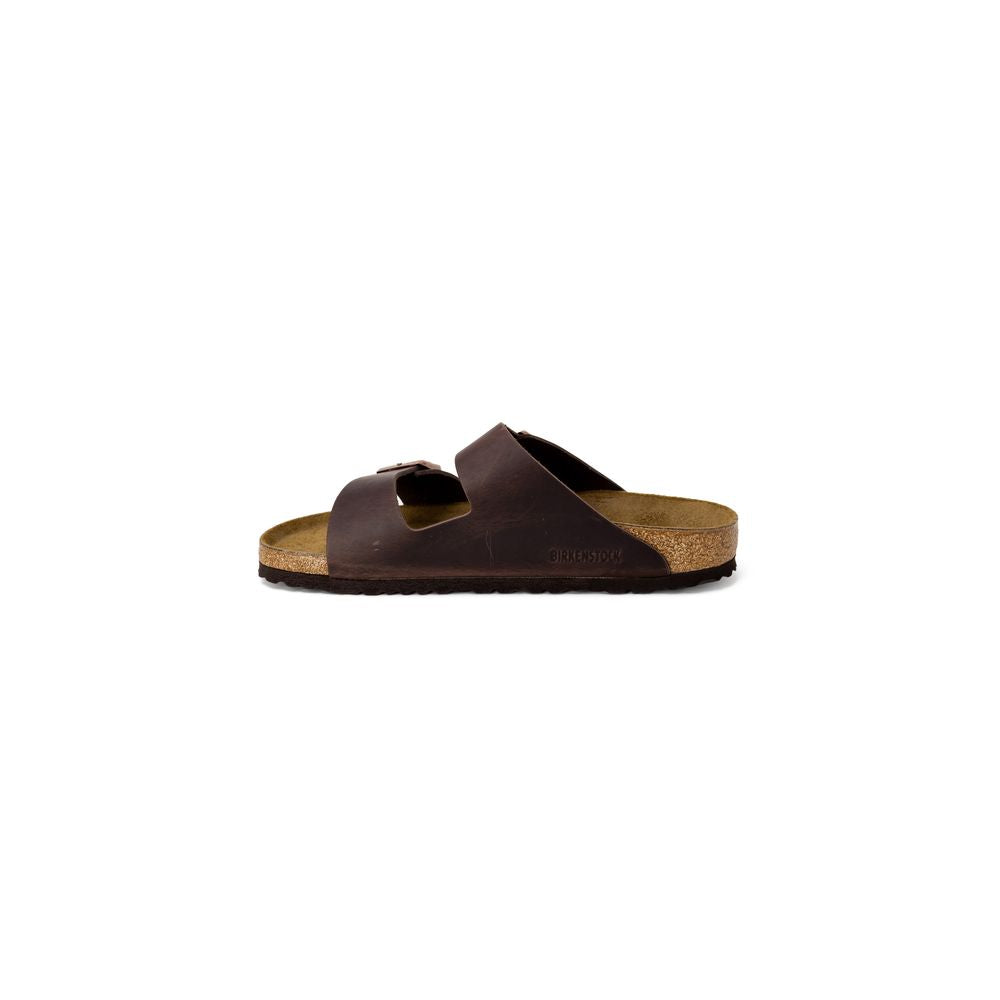 Brown Leather Slippers - ventzia
