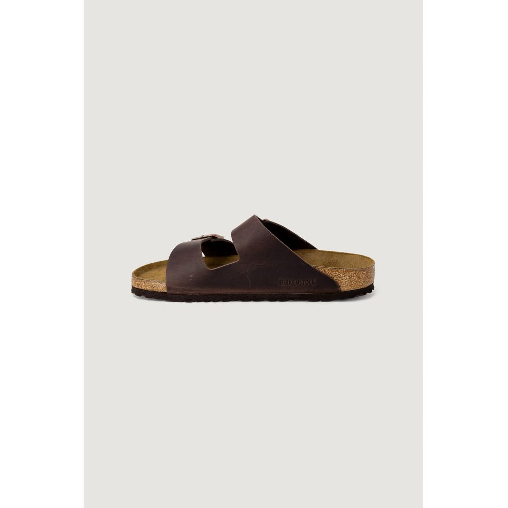 Brown Leather Slippers - ventzia
