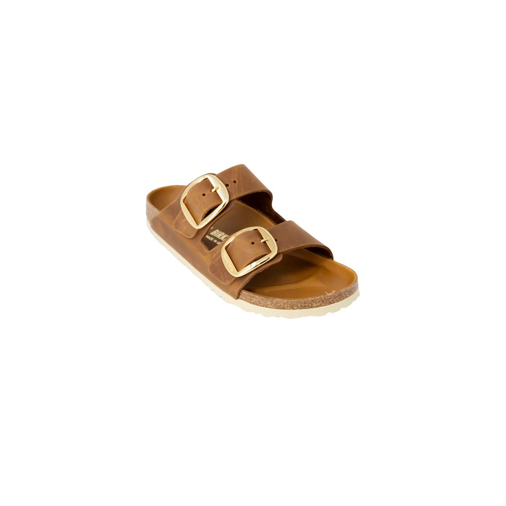 Brown Leather Slippers - ventzia