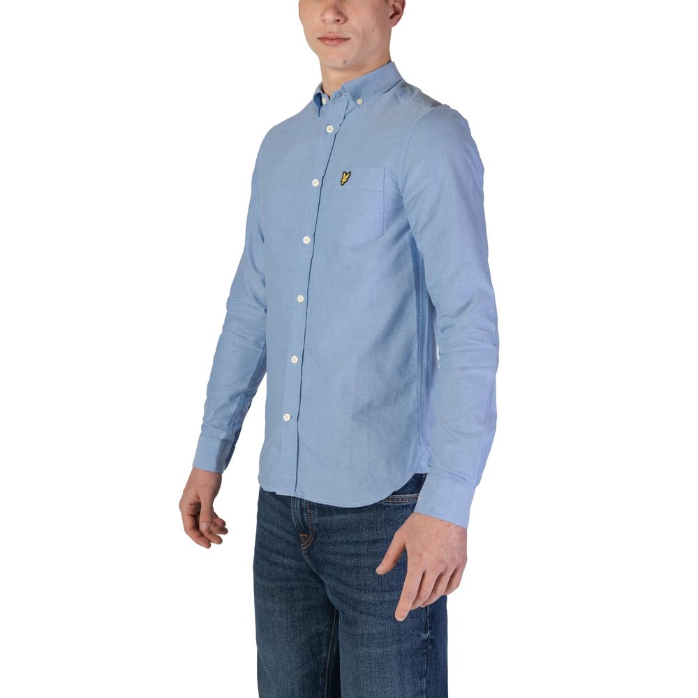 Blue Organic Cotton Dress Shirt - ventzia