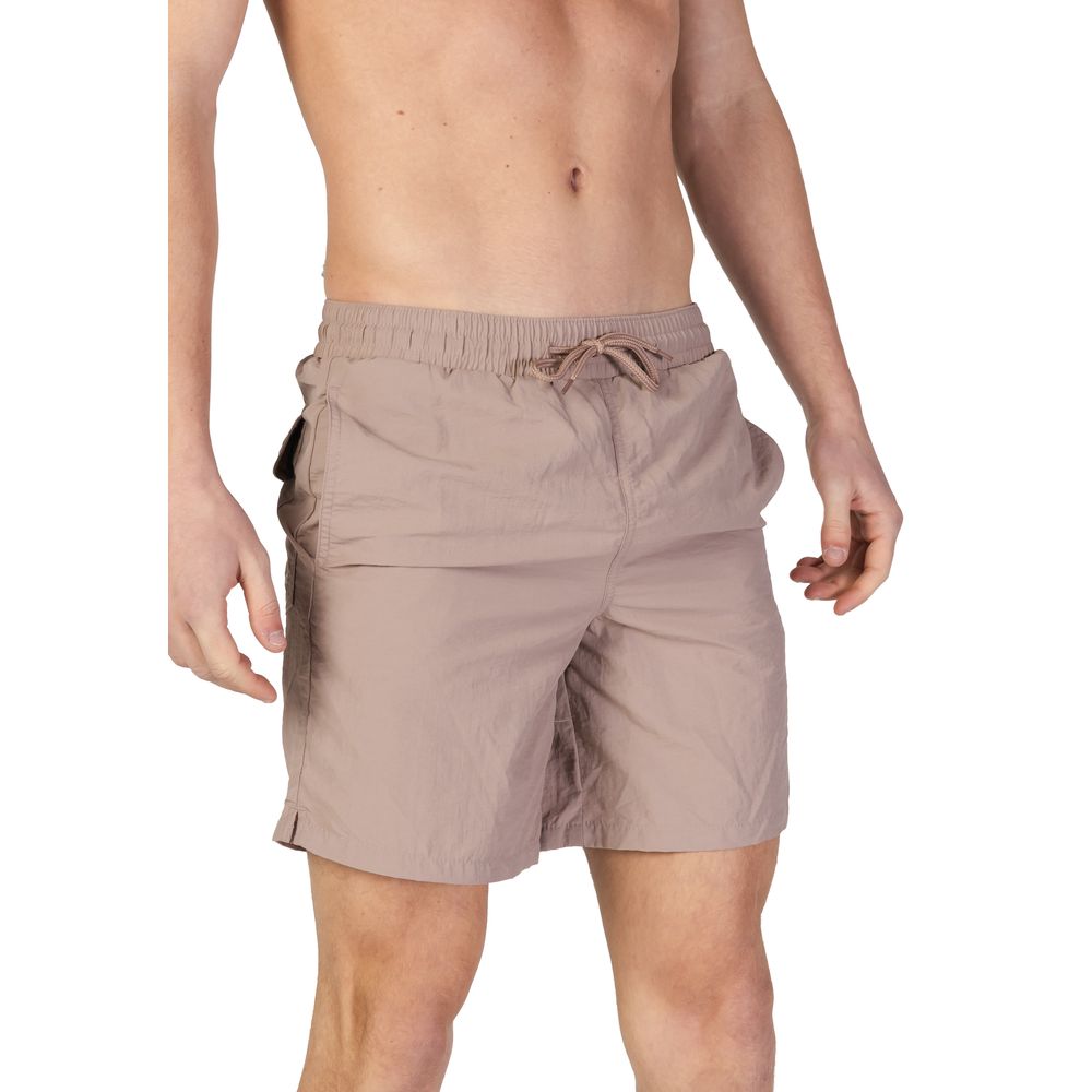 Beige Nylon Swim Shorts - ventzia