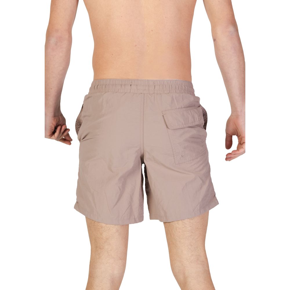 Beige Nylon Swim Shorts - ventzia