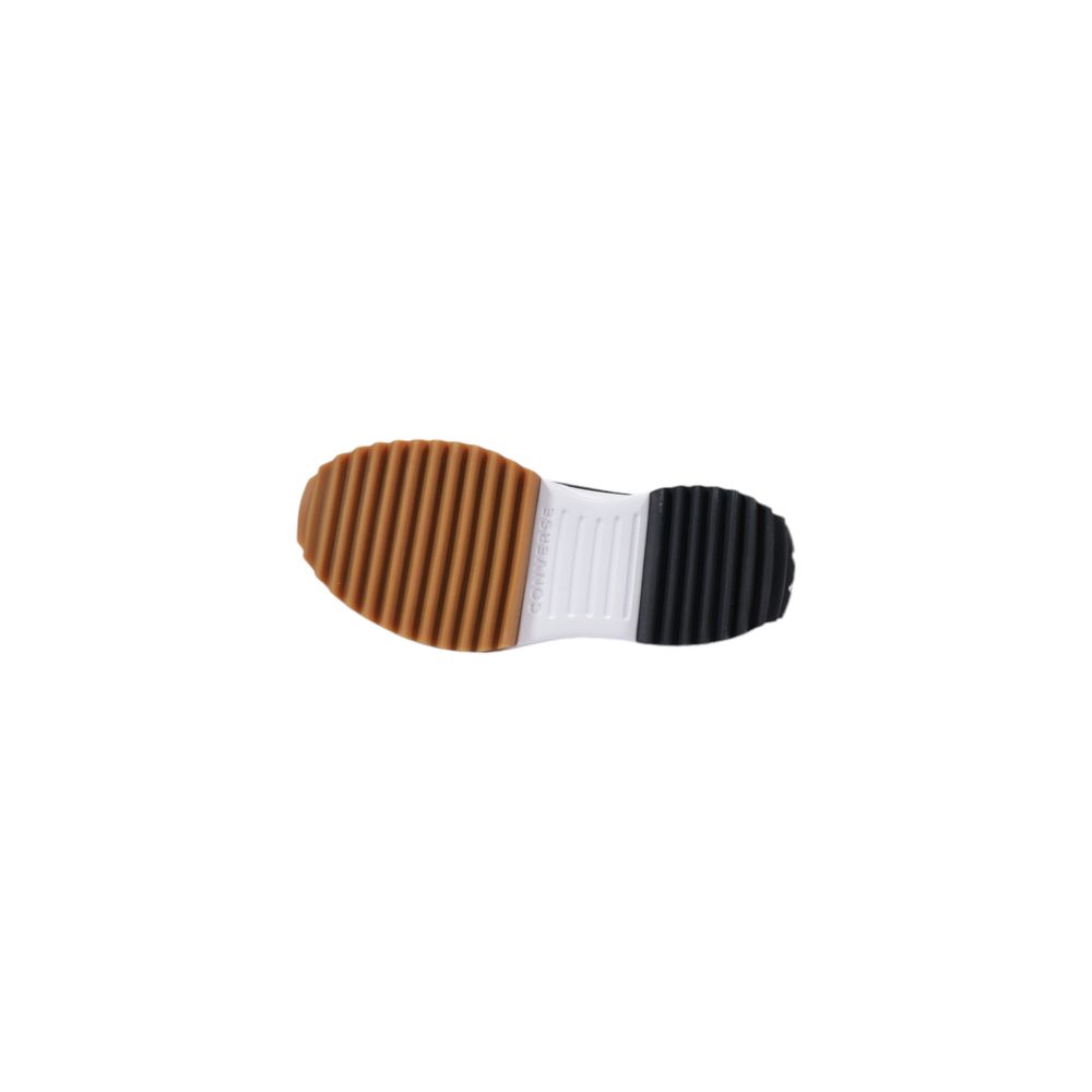 Black And White Fabric Chunky Sneakers - ventzia