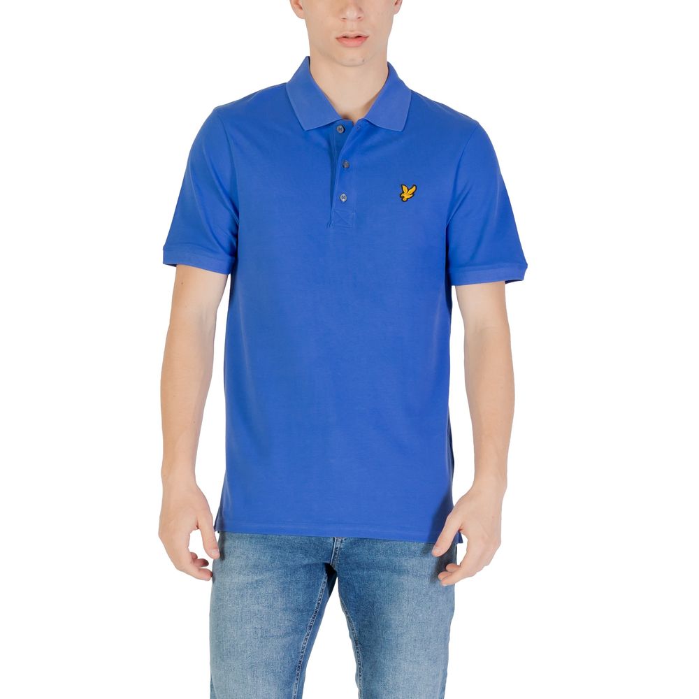 Blue Cotton Polo Shirt - ventzia