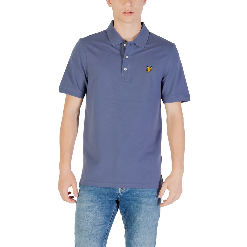 Blue Cotton Polo Shirt - ventzia