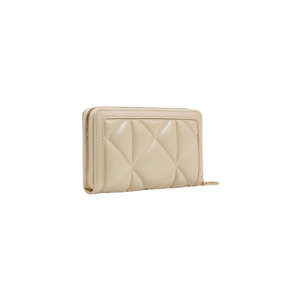 Cream Artificial Leather Wallet - ventzia