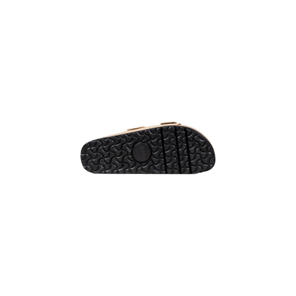 Beige Synthetic Platform Sandals