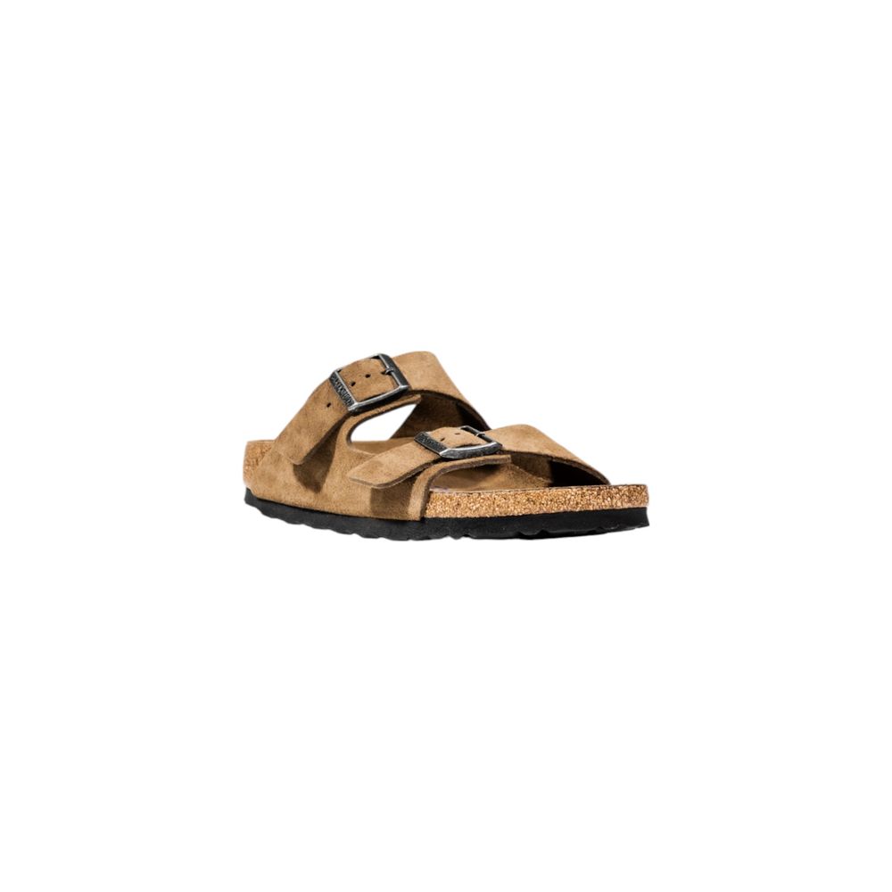 Brown Suede Leather Sandals - ventzia