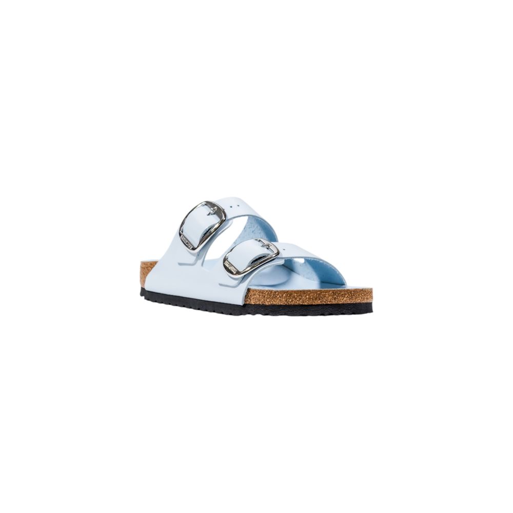 Blue Artificial Leather Slippers - ventzia