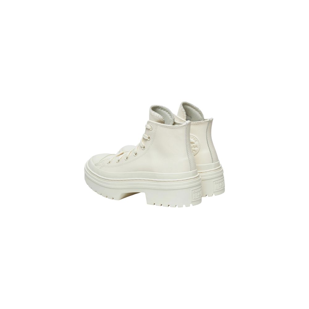 White Recycled Leather High Heel Pumps