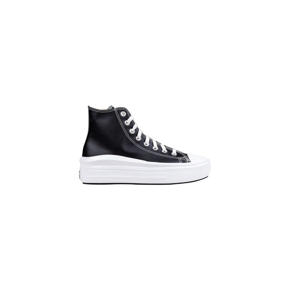 Black Synthetic Platform Sneakers - ventzia