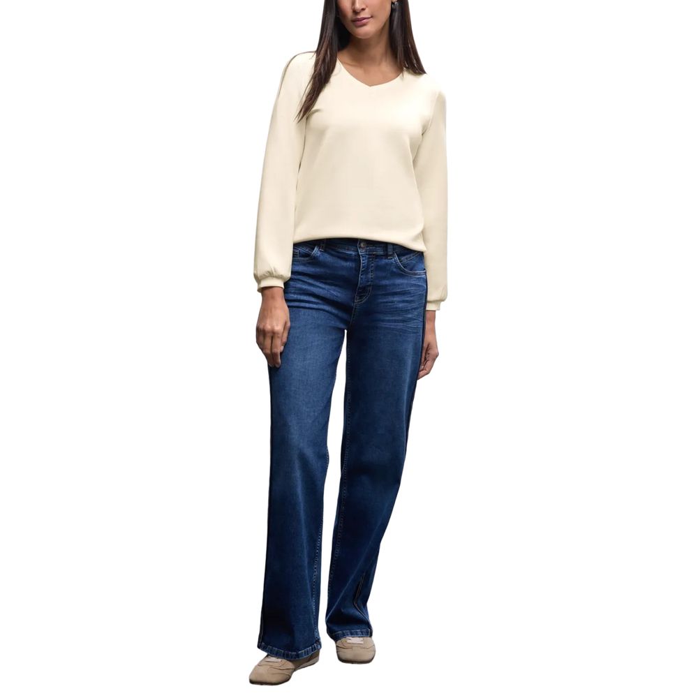 Beige Modal Sweatshirt - ventzia