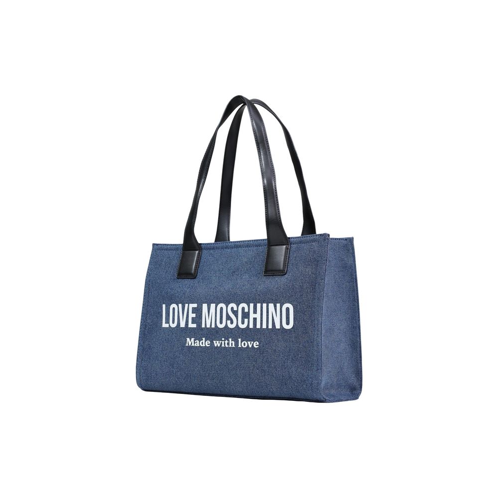 Blue Cotton Handbag - ventzia