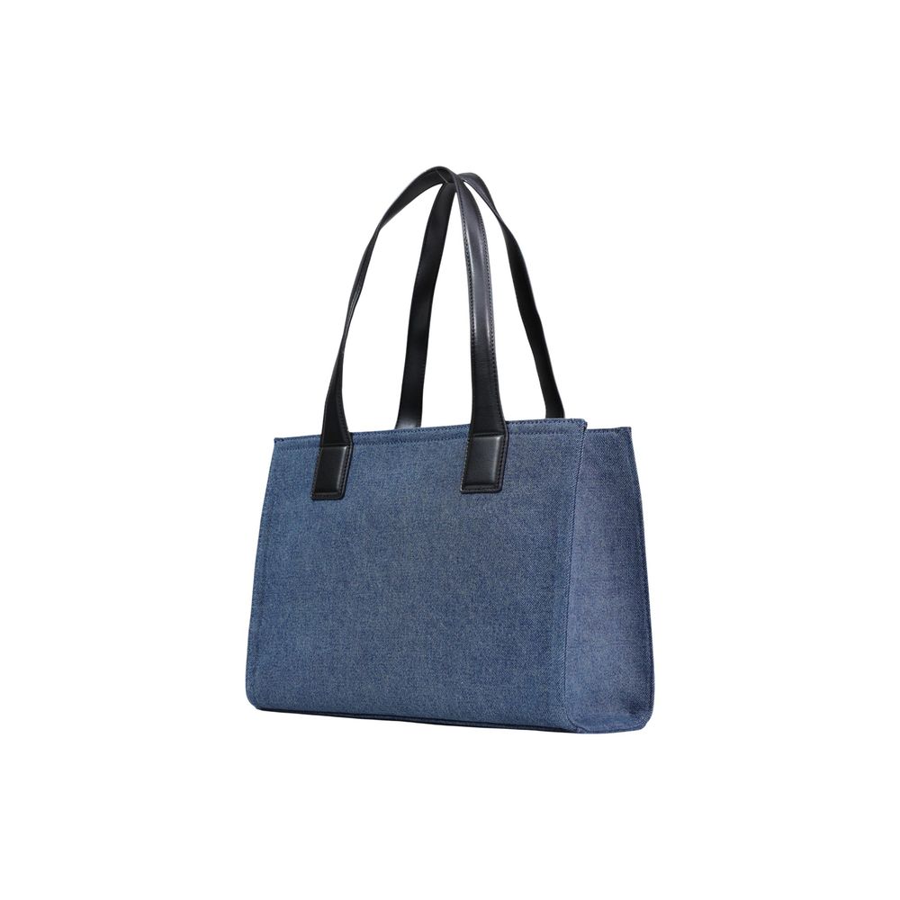 Blue Cotton Handbag - ventzia