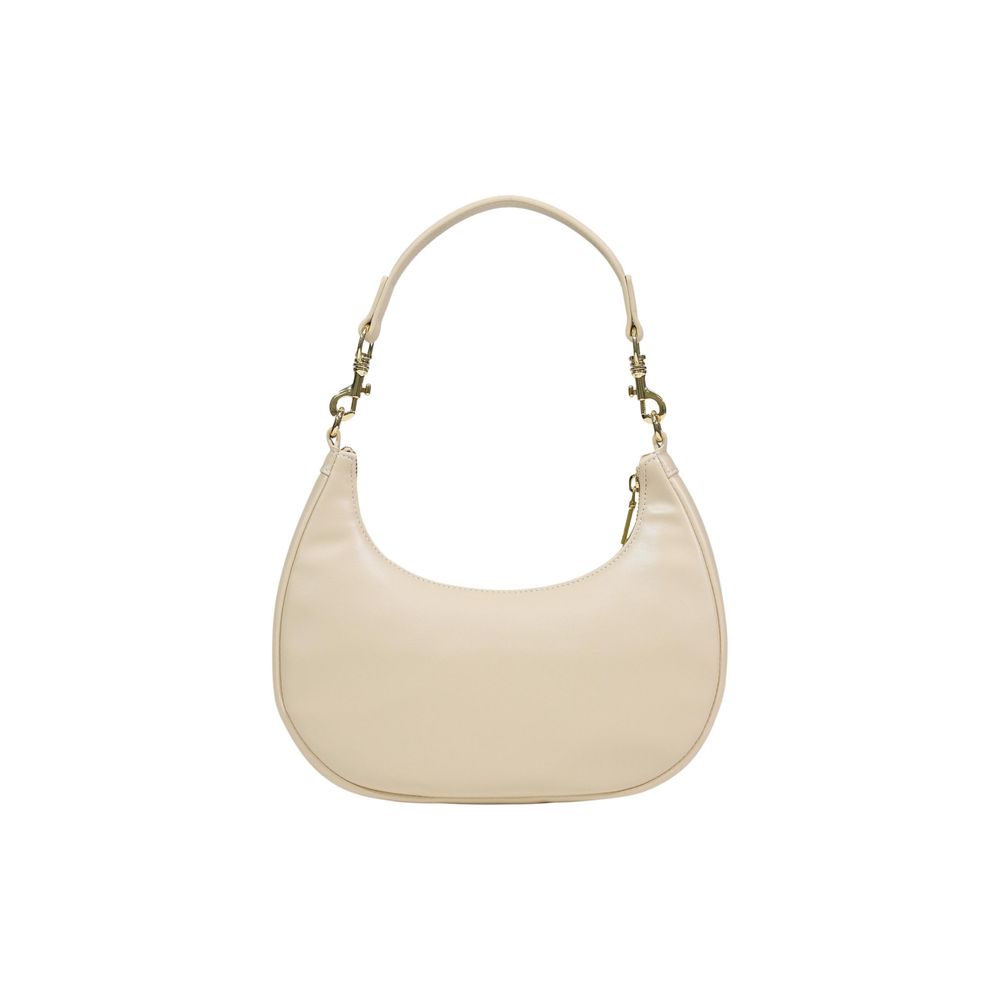 Cream Polyethylene Handbag - ventzia