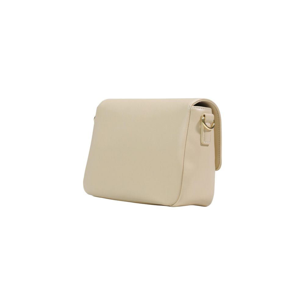 Cream Polyethylene Handbag - ventzia