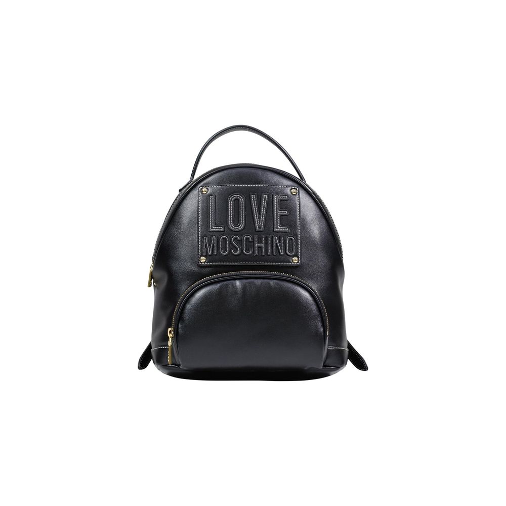 Black Polyethylene Backpack - ventzia