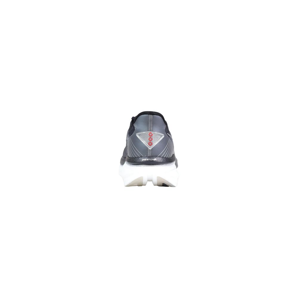 Black And White Textile Athletic Sneakers - ventzia