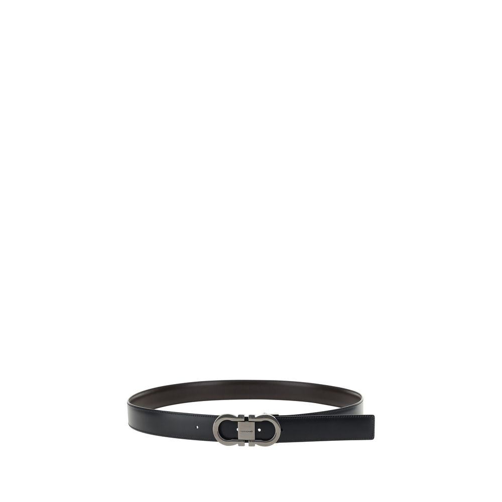 Black Calf Leather Bos Taurus Regular Belt - ventzia