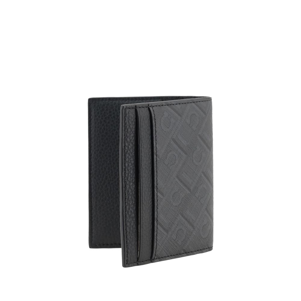 Black Calf Leather Bos Taurus Wallet - ventzia