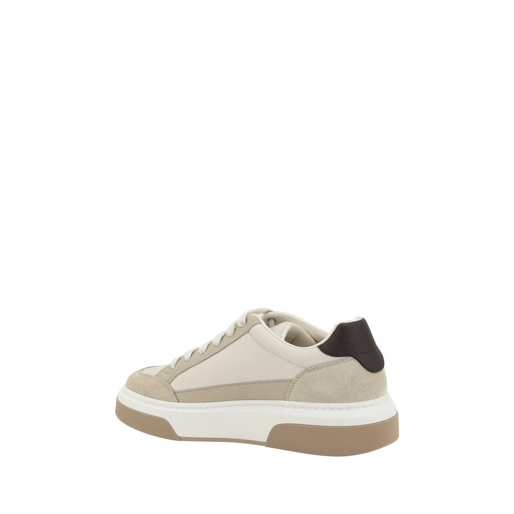 Multicolor Calf Leather Bos Taurus Platform Sneakers - ventzia