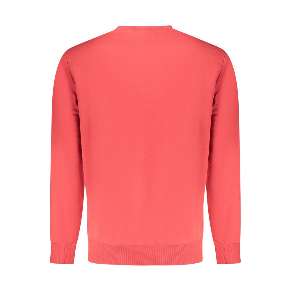 "Red Cotton Men Sweatshirt" - ventzia
