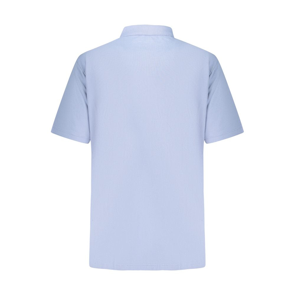 Azzurro Cotton Men Polo Shirt - ventzia