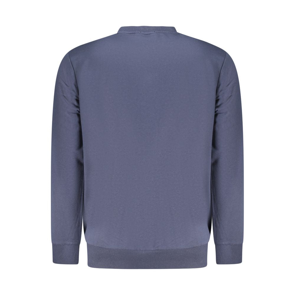 Blue Cotton Men's Sweatshirt - ventzia